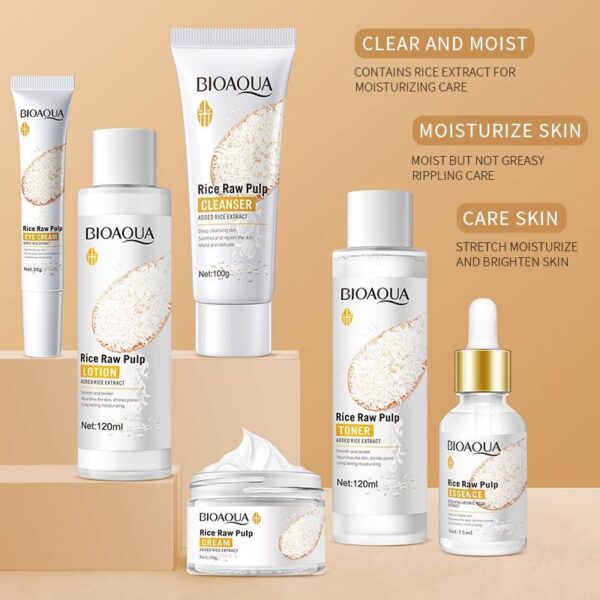 BIOAQUA Rice Raw Pulp Skincare Set - Image 2